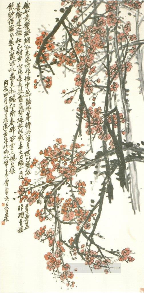 Wu cangshuo plum old China ink Oil Paintings